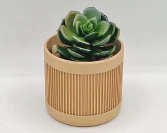 Maceta Kota: maceta minimalista moderna de mediados de siglo para suculentas, plantas aéreas y cactus. Colores personalizados. Impresión 3D