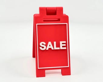 SALE - Mini Floor Sign - Custom Colors - 3D Printed