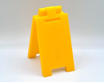 Desktop Sandwich Board - Blank Mini Floor Sign - For Posting Desktop Signages - Custom Colors - 3D Printed