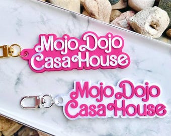 Mojo Dojo Casa House Keychain - Color Options - Bag Charm / Key Ring - 3D Printed