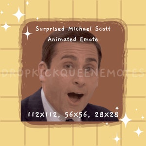 Animated Emote | Surprised Michael Scott | Twitch| Twitch Emote | Meme | Meme Emote | The Office