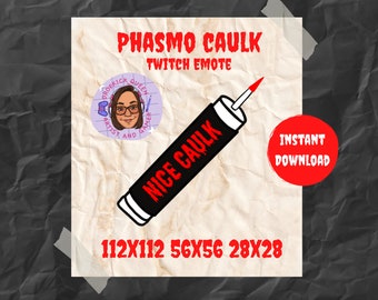 Phasmo Caulk Emote | Hand Drawn Twitch Emote (Digital Download)