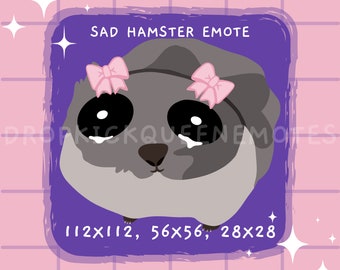 Sad Hamster Meme Animated Emote | Twitch, Discord, YouTube (Digital Download)