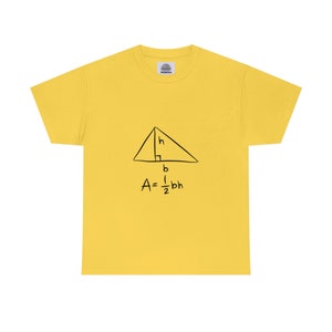 Triangle Math Formula Unisex Cotton Tee | Gift for Science Lover or Student