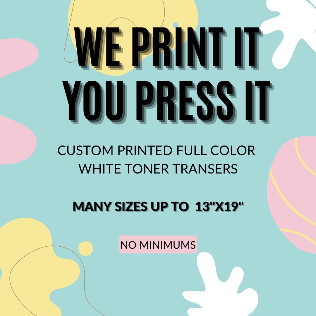 Ready to Presscustom White Toner Transfer by Digital Heat FX Oki Pro9541wt Etsy