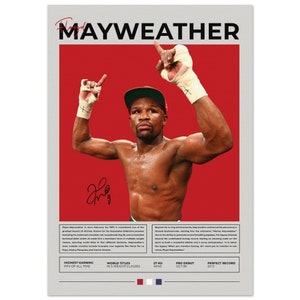 Affiche Floyd Mayweather, affiche de boxe, oeuvre d'art sur la boxe, cadeau boxe, affiche de sport, affiche de sport, oeuvre d'art de sport image 5