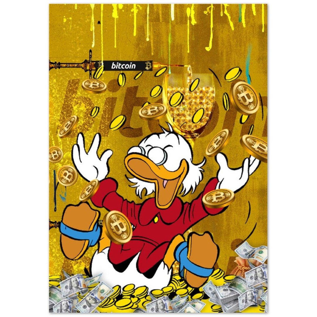 ビットコインウォールアート、暗号通貨ポスター、金融ギフト - Etsy 日本