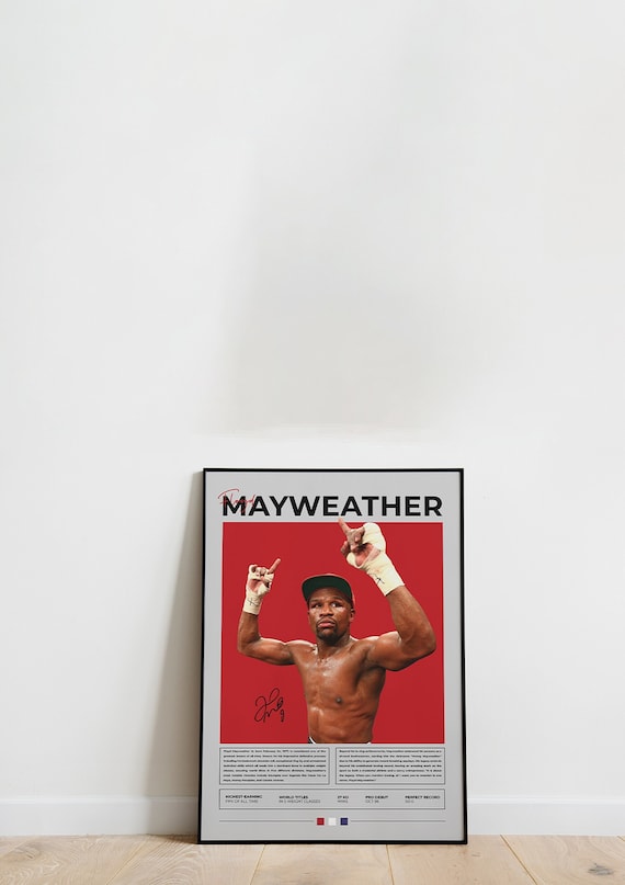 Floyd Mayweather Poster, Boxing Poster, Boxing Art Work, Boxing Gift, Sports Poster, Sports Poster, Sports Art Work