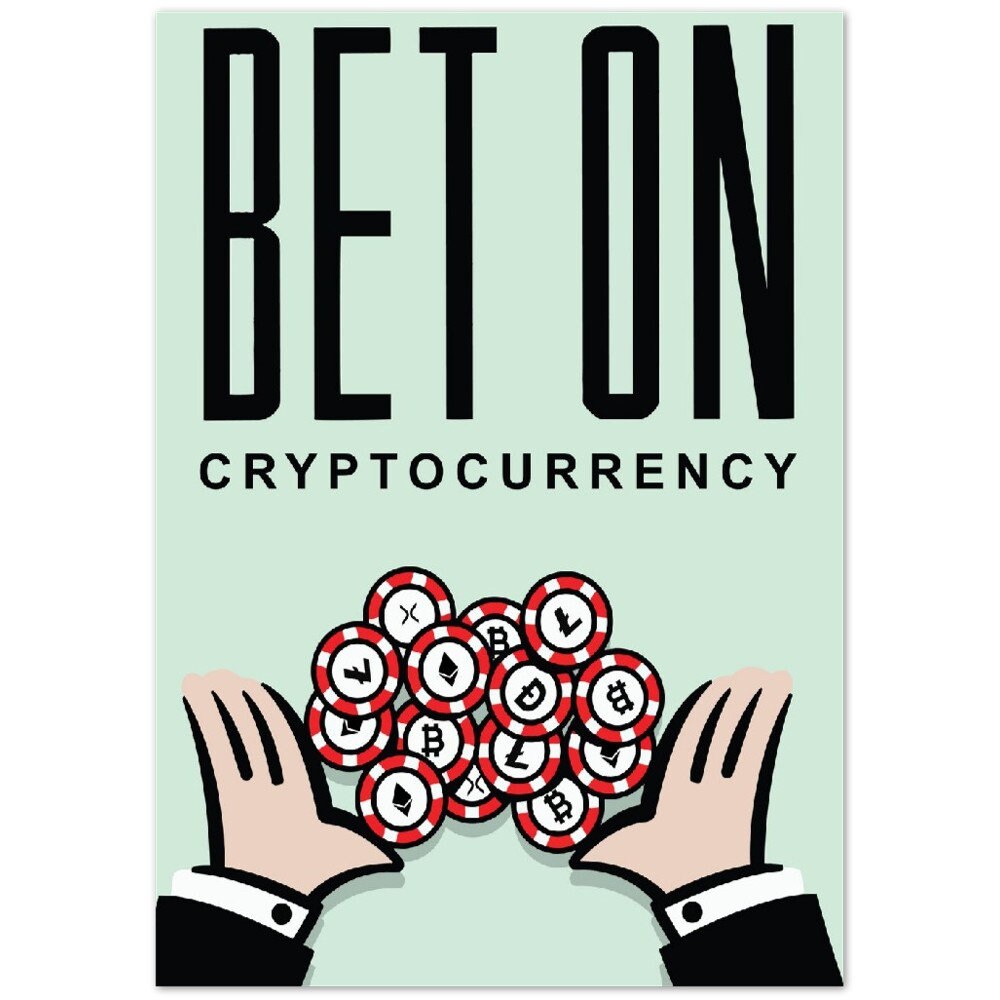 Bet on Cryptocurrency! Monopoly Theme, Wall Art, Home Decor, Bitcoin, XRP -  Etsy