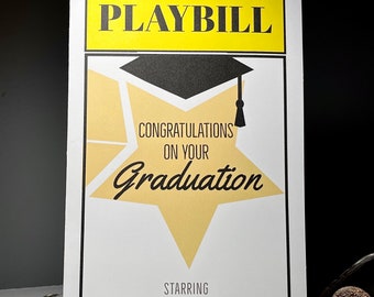 Theater/ Performance/ Dramatic Arts Personalized Graduation Card