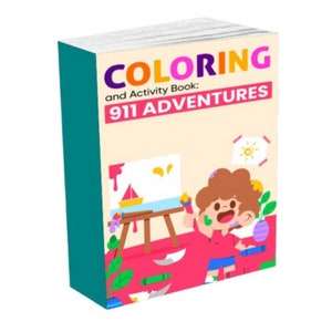 Coloring ebook - activity ebook for kids - learn about 911 and have fun