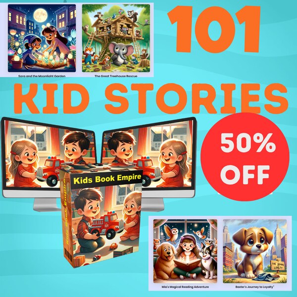 101 Kindergeschichten mit uneingeschränkter PLR. Verkaufen Sie dieses Erstaunliche Produkt und behalten Sie 100% der Gewinne!