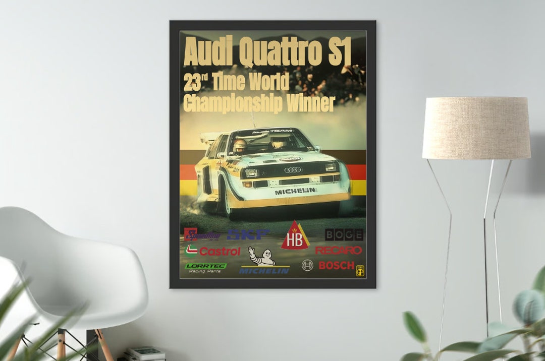 Audi Quattro S1 Rally Poster - Etsy