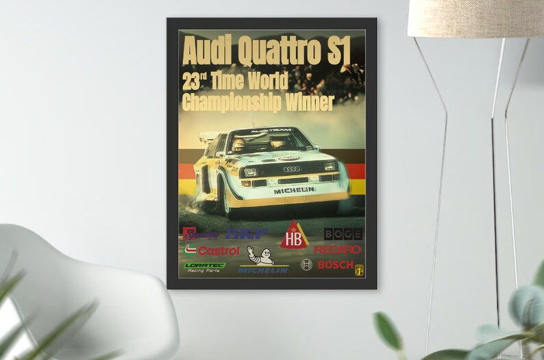 Audi Quattro S1 Rally Poster - Etsy