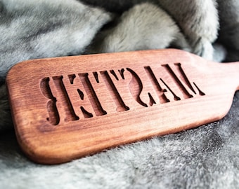 Pala de azotes BDSM personalizada, pala de juego de impacto, regalo personalizado para él, juguete sexual, regalo divertido BDSM, regalo DDLG