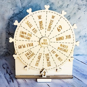 Sex Wheel - Sex Spinner - Sexy Board Game Wheel of Fortune, Adult Sex