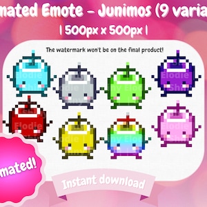 Twitch Animated Emote - 9 Stardew Valley Junimos | Dance | Cute | Rainbow | RGB | Discord | Twitch | Streaming