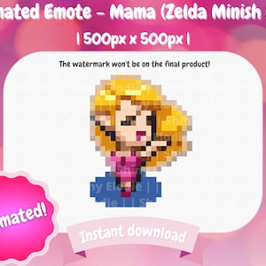 Twitch Animated Emote - Mama | Zelda | Minish Cap | Dance | Fabulous | Discord | Twitch | Streaming