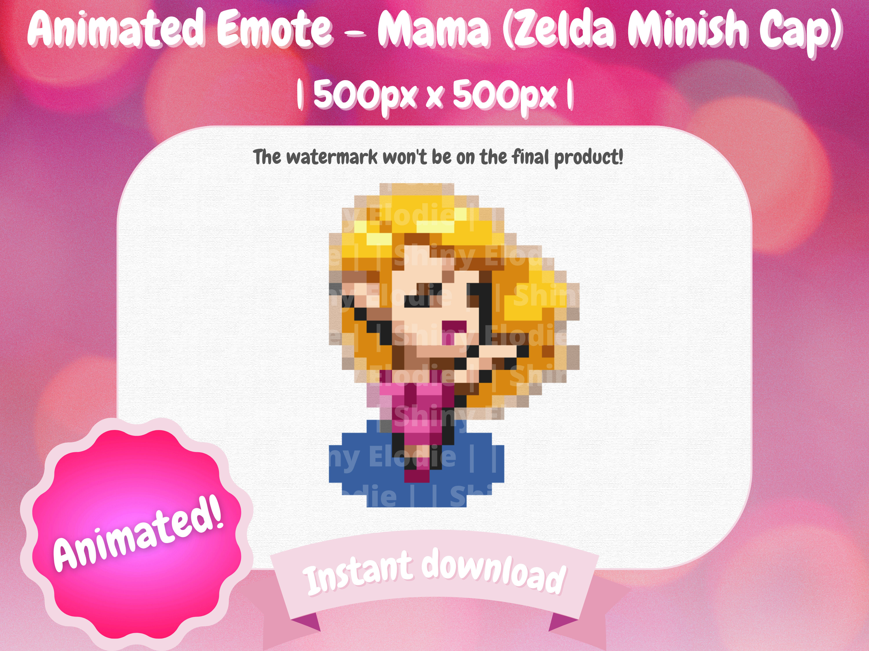 Twitch Animated Emote - Mama | Zelda | Minish Cap | Dance | Fabulous | Discord | Twitch | Streaming