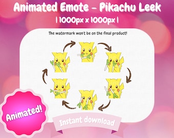 Gesto animado de Twitch - Pikachu Leek bailando (estilo Loituma)