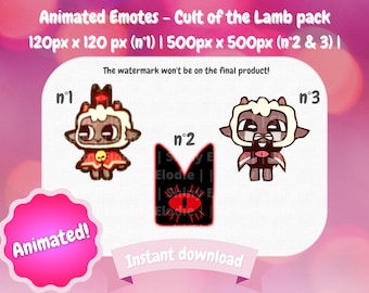 Twitch Animated Emote Cult of the Lamb Crying Sad -  Hong Kong