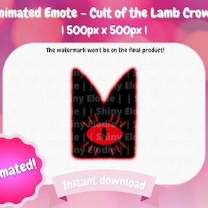 Twitch Animated Emote - Cult of the Lamb Crown