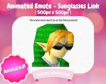 Twitch Animated Emote - Sunglasses Link - Cool Link - Zelda