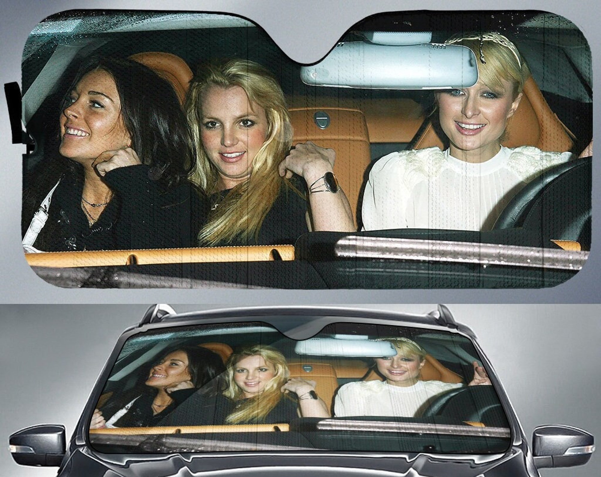 Paris Britney Lindsay Heat Car Auto Sun Shade auto Accessories Iconic 2000s, Car Sun Shade