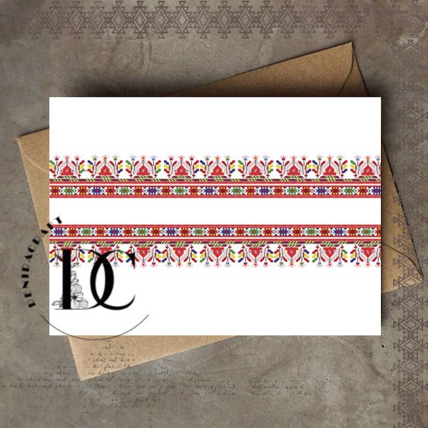 Bulgarian ethno digital card, Traditional Bulgarian Embroidery,Bulgarian ethno motifs, Картичка с шевица