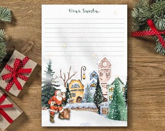 Letter to Santa Printable, christmas letter, Dear Santa Letter, christmas wish, children letter