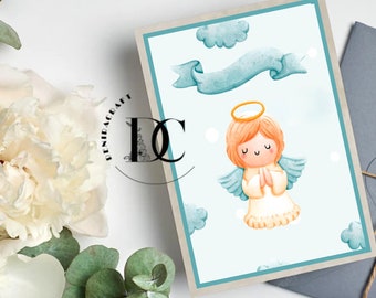 Christening Card,  Christening Gift , Religious Gift.Картичка за кръщене, подарък за кръщене, религиозен подарък.