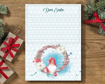 Letter to Santa Printable, christmas letter, Dear Santa Letter, christmas wish, children letter