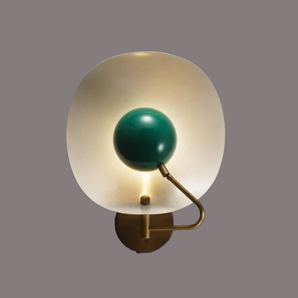 Kreis Wandleuchte Messing Sputnik Stilnovo moderne italienische Licht industrielle Lampe Licht Wandleuchte