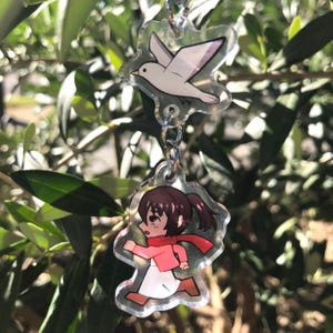 Mikasa Season 4 Linking Charm Keychain AOT Mikasa Keychain Attack on Titan Final Season Keychain Kawaii Mikasa Charm Mikasa Ackerman Cute