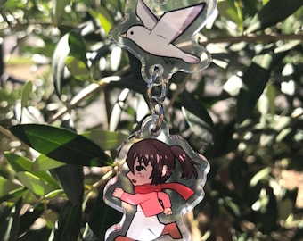 Mikasa seizoen 4 Linking Charm-sleutelhanger AOT Mikasa-sleutelhanger Attack on Titan Final Season-sleutelhanger Kawaii Mikasa-bedel Mikasa Ackerman schattig