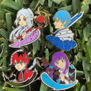 Elf Mage Frieren Beyond Journey&#39;s End Hard Enamel Pins Anime Mage Pins For Anime Fans Fantasy Anime Manga Elf Enamel Pins Frieren
