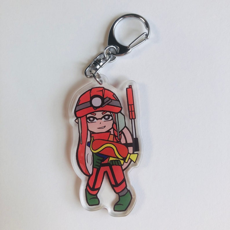 Salmon Run Keychains Grizzco Inkling Keychain Flipper Flopper Salmonid