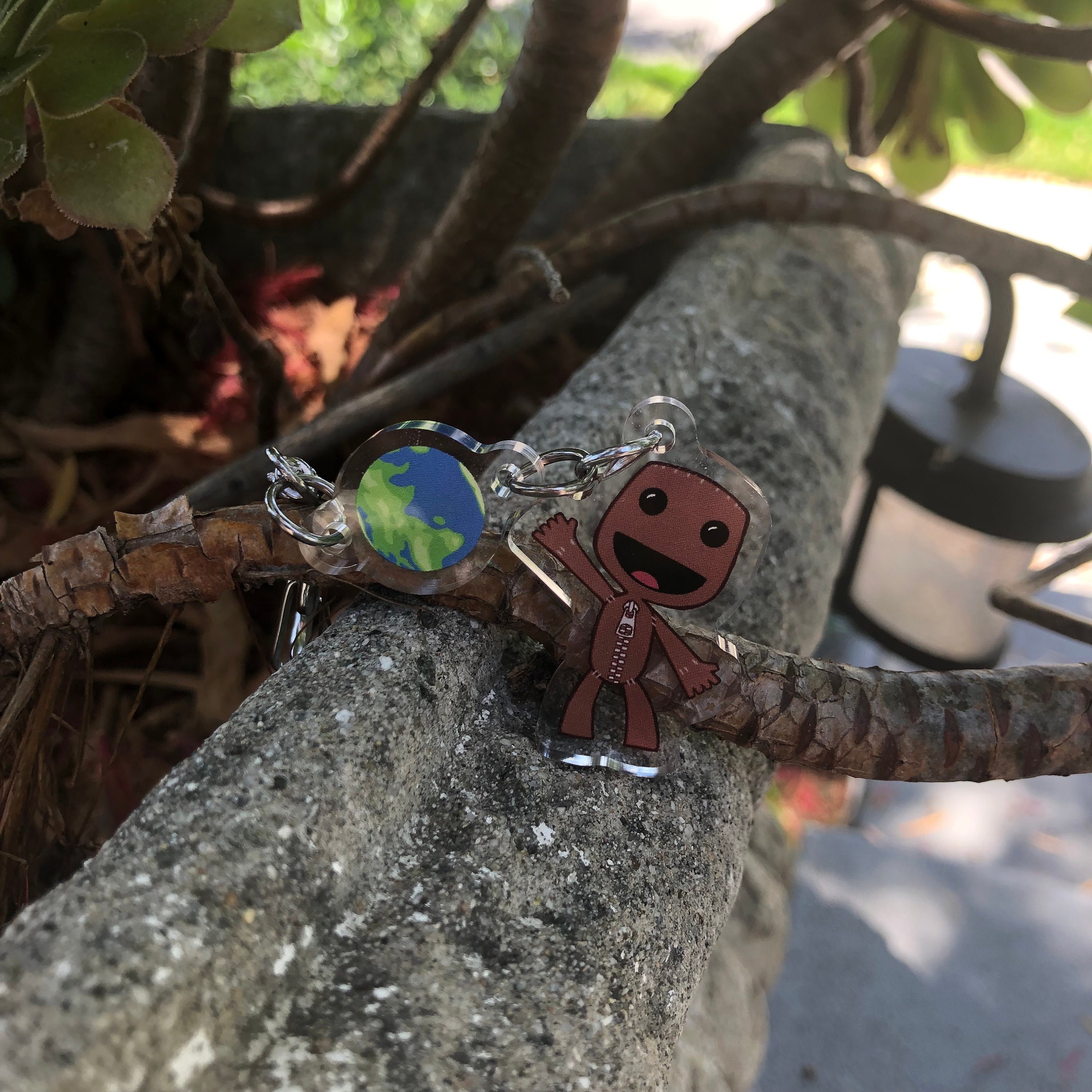 Sackboy Keychain Linking Sackthing Playstation Keychain LBP Cute