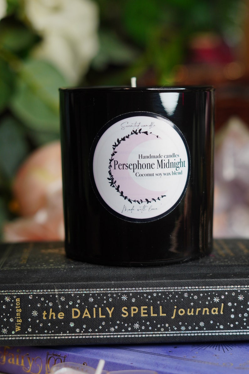Persephone Scented Crystal Candles Etsy