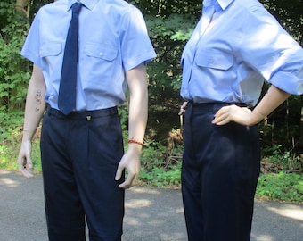 Original Bundeswehr Diensthemd BW Freizeithemd, Business Uniformhemd hellblau Kurzarm