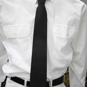 Shirt Original Bundeswehr Service Shirt BW Leisure Shirt, Business Uniform Shirt White Long Sleeve