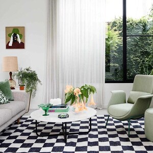 Tappeto a tessitura piatta tessuto fatto a mano, Arredamento per la casa Dhurrie, Tappeto Boho, Tappeto a scacchi grande, Cucina e sala da pranzo, Pavimento e tappeti, Camera da letto, Tappeto per asilo nido