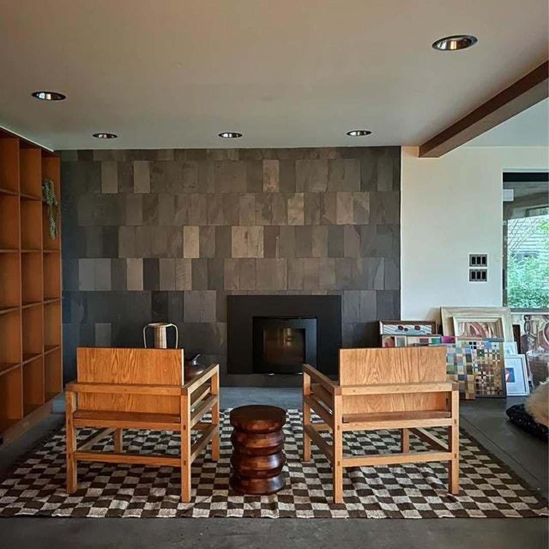 Checker Tile Rug Handwoven Checker Rug, Jute Kilim Rug, Doormat, Checkerboard Rug, Home ...