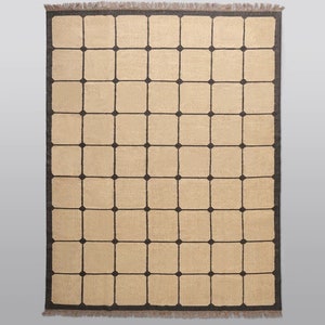 checkered rug