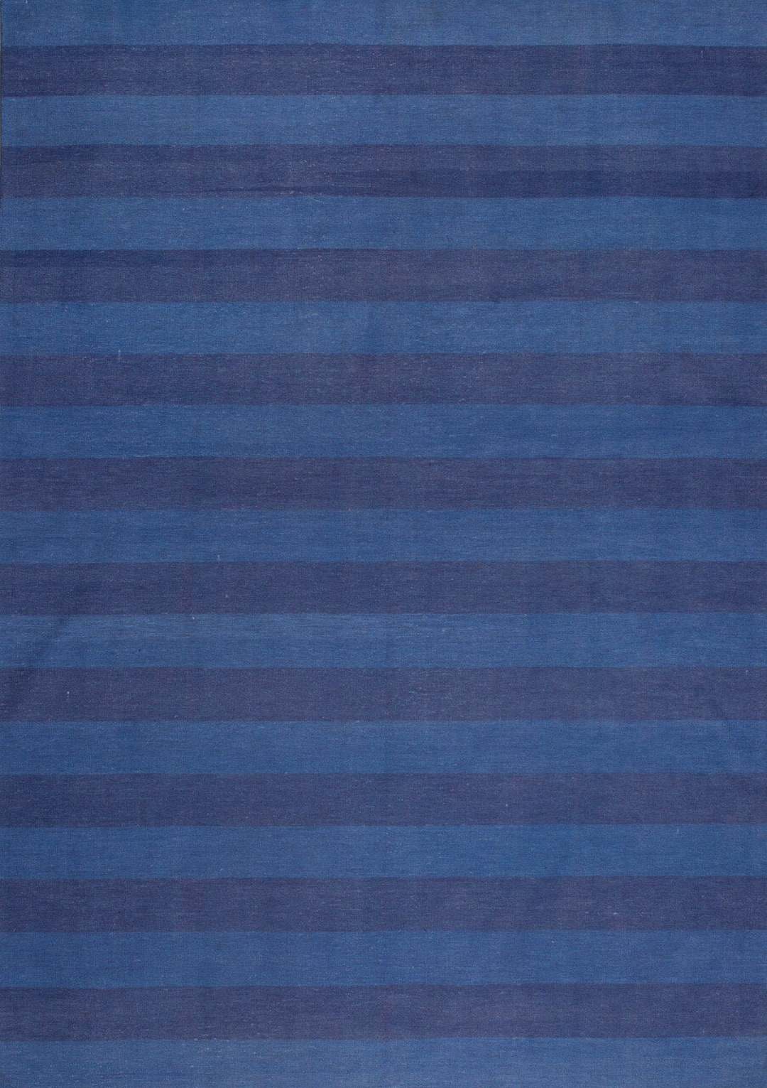 Large Hand Woven Rug in Blue