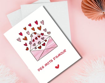 “Wrapped Declaration of Love” card to express your love elegantly for Valentine’s Day