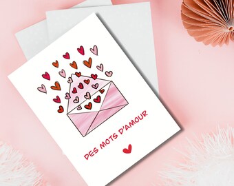 Tarjeta “Declaración de Amor Envuelta” para expresar tu amor con elegancia para San Valentín