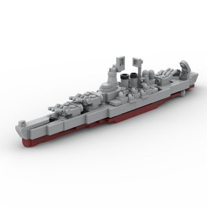 LEGO USS North Carolina Schlachtschiff MOC - Bauanleitung