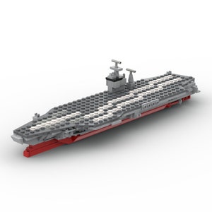 LEGO USS Nimitz Aircraft Carrier MOC - Building Instructions