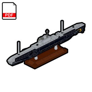 LEGO Papanikolis (Y-2) Submarine MOC - Digital Building Instructions